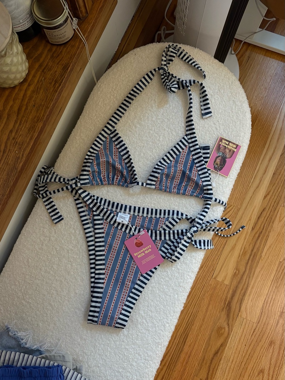 BRAND NEW Strawberry Milk Mob Bikini! with tags!